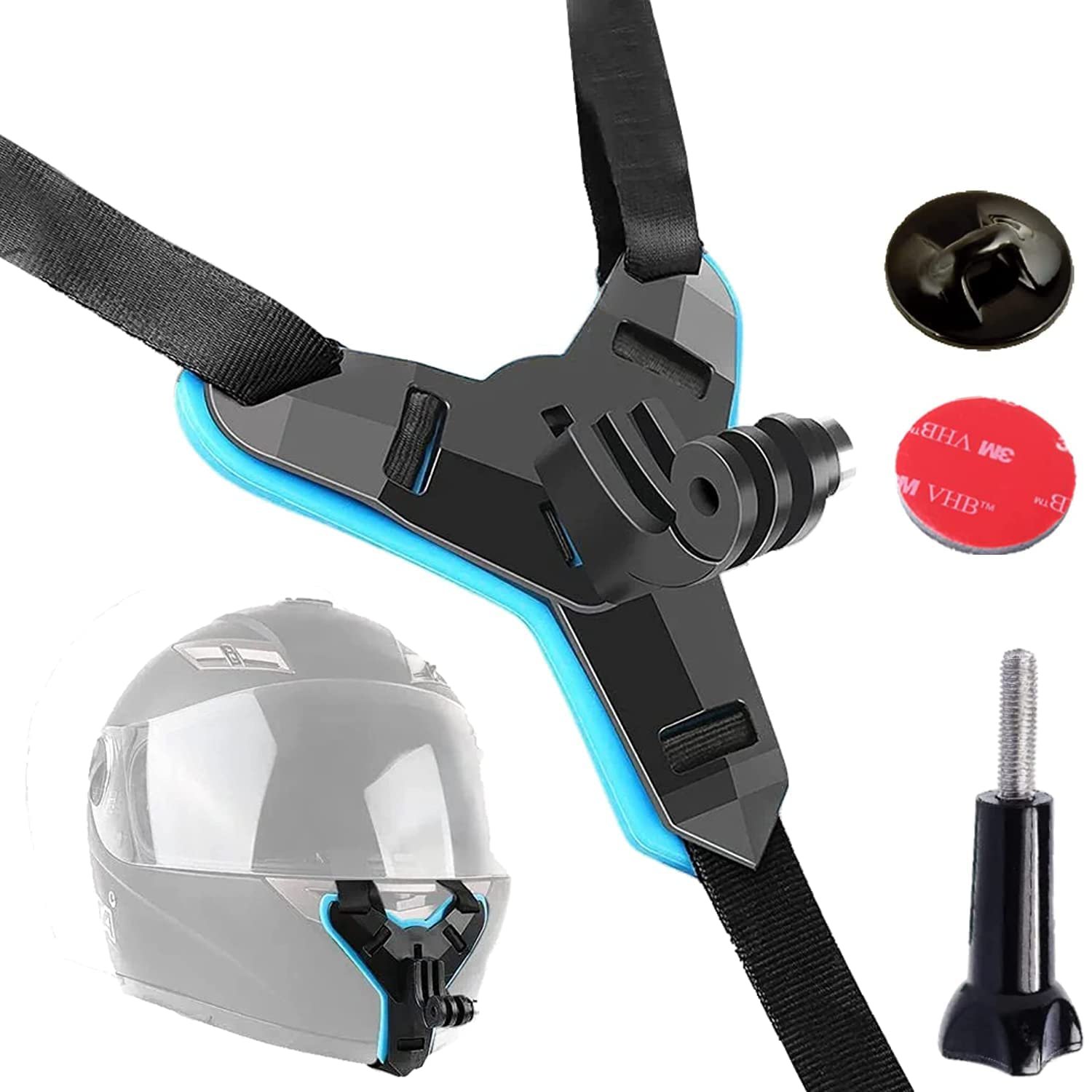 Helmet Chin Mount - Blue